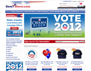 demstore 300x235 - Obama’s Campaign Committee Sues Online Vendor for Trademark Infringement