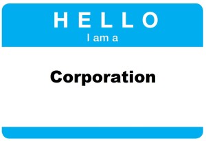 Hello I am a Corporation Sticker1 300x205 - Business Entity Types -- What Are They?